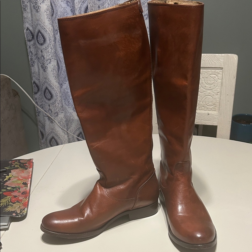Frye Tan Leather riding boots